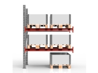 Pallereol lanseringsseksjon 3500x2750mm 3x760kg interiørdesign - Oppbevaringsmøbler - Bokhylle