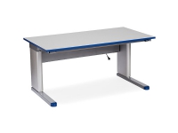 Arbejdsbord Ergomulti 1500×620 mm med grå vinyl bordplade