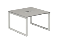 Studie-/Kontorbord DNWS Start 1600x800mm Lys grå Sort stel