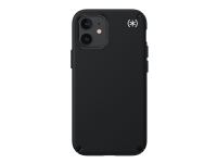 Speck Presidio 2 Pro - Baksidedeksel for mobiltelefon - svart/svart/hvit - for Apple iPhone 12 mini Tele & GPS - Mobilt tilbehør - Deksler og vesker