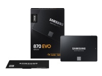 Samsung 870 EVO MZ-77E250B - SSD - kryptert - 250 GB - intern - 2.5 - SATA 6Gb/s - buffer: 512 MB - 256-bit AES - TCG Opal Encryption PC-Komponenter - Harddisk og lagring - SSD