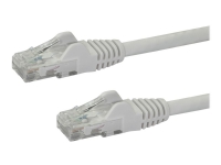 StarTech.com 10m CAT6 Ethernet Cable, 10 Gigabit Snagless RJ45 650MHz 100W PoE Patch Cord, CAT 6 10GbE UTP Network Cable w/Strain Relief, White, Fluke Tested/Wiring is UL Certified/TIA - Category 6 - 24AWG (N6PATC10MWH) - Koblingskabel - RJ-45 (hann) til 