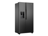 Gorenje NRS9182VB – Kylskåp/frys – sida vid sida med vattenbehållare isbehållare – fristående – bredd: 90.8 cm – djup: 67.9 cm – höjd: 179.3 cm – 562 liter – Klass E – svart