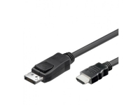 TECHLY 304321 Techly Monitor cable DisplayPort/HDMI M/M black 2m PC tilbehør - Nettverk - Diverse tilbehør