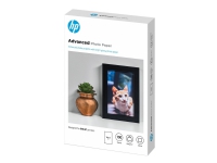HP Advanced Glossy Photo Paper – Blank – 100 x 150 mm – 250 g/m² – 100 ark fotopapper – för ENVY 50XX 76XX  ENVY Inspire 7920  Officejet 52XX 80XX  Photosmart B110 Wireless B110