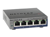 NETGEAR Plus GS105Ev2 – Switch – Administrerad – 5 x 10/100/1000 – skrivbordsmodell