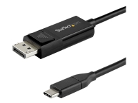 StarTech.com USB C till DisplayPort 1.4-kabel på 2 m för 8K vid 60 Hz/4K ? dubbelriktad vändbar videokabeladapter för DP till USB-C eller USB-C till DP ? HBR3/HDR/DSC ? USB Type C/TB3-skärmkabel – DisplayPort-kabel – 24 pin USB-C (hane) till DisplayPort (hane) – USB 3.1 / Thunderbolt 3 / DisplayPort 1.4 – 2 m – aktiv 8K UHD-stöd (7680 x 4320) – svart