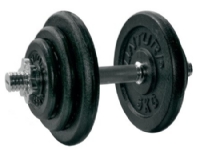 Tunturi 14TUSCL236, justerbar dumbbell, 20 g, 5 kg, 2,5 kg, 38 cm, 2 stykker Sport & Trening - Sportsutstyr - Treningsredskaper