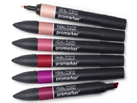 ARTMAX Promarker 6pcs red tones