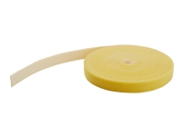 StarTech.com 50ft Hook and Loop Roll, Cut-to-Size Reusable Cable Ties, Bulk Industrial Wire Fastener Tape/Adjustable Fabric Wraps Yellow/Resuable Self Gripping Cable Management Straps - Adjustable Loop Ties (HKLP50YW) - Krok- og sløyfefesteinnretning - 15.24 m - gul - for P/N: HKLP50, HKLP50BL, HKLP50GN, HKLP50RD
