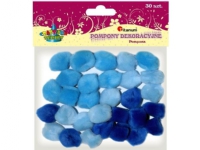 Titanum Acrylic pompoms 25mm 30pcs blue CRAFT-FUN