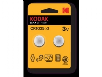 Kodak MAX - Batteri 2 x CR1025 - Li PC tilbehør - Ladere og batterier - Diverse batterier