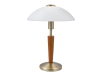 Eglo Solo 1 – Skrivbordslampa – 1 uttag – E14 – vit nöt bronzed