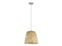 Eglo Kirkcolm - Taklampe - 1 sokkel - E27 - naturlig, satin-nikkel