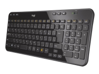 Logitech Wireless Keyboard K360 – Tangentbord – trådlös – 2.4 GHz – engelska – glänsande svart