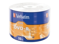 Verbatim DataLife - 50 x DVD-R - 4.7 GB (120 min) 16x - matt sølvfarge - spindel PC-Komponenter - Harddisk og lagring - Lagringsmedium