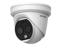 Hikvision DeepinView Temperature Screening Thermographic Turret Camera DS-2TD1217B-6/PA(B) – Termisk/nätverksövervakningskamera – inomhusbruk – färg (Dag&Natt) – 2688 x 1520 (optical) / 160 x 120 (thermal) – fast lins – ljud – LAN 10/100 – MJPEG H.264 H.265 – Likström 12 V/PoE klass 3