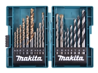 Makita - Borsett - 18 deler - 5 mm, 6 mm, 7 mm, 8 mm, 10 mm, 4 mm - for Makita DDF487RFE3, DLX2497J El-verktøy - Tilbehør - Diverse Bor