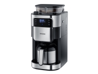 SEVERIN KA 4814 - Kaffemaskin - 8 koppar - borstat stål/svart