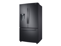 Samsung RF23R62E3B1 – Kylskåp/frys – nedre frys med fransk dörr med vattenbehållare isbehållare – bredd: 90.8 cm – djup: 78.8 cm – höjd: 177.7 cm – 630 liter – Klass F – premium black steel