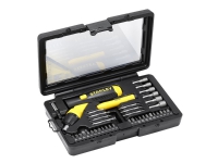 STANLEY – Ratcheting screwdriver with bit and socket set – 40 delar – i fodral