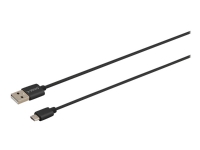 SAVIO CL-129 - USB-kabel - 24 pin USB-C (hann) til USB (hann) - USB 2.0 - 2.1 A - 2 m - svart PC tilbehør - Kabler og adaptere - Datakabler