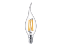 Philips – LED-glödlampa med filament – form: BA35 – klar finish – E14 – 4.5 W (motsvarande 40 W) – klass A++ – varmt ljus – 2200-2700 K