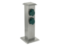 EGLO PARK 4 bollard with 4 outlets stainless steel