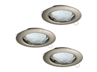 EGLO Peneto, Innsunket spotlight, GU10, 6 W, 3000 K, 240 lm, Nickel