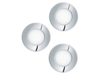 EGLO FUEVA 1 recessed spot Ø85 mm IP44 3-pack chrome