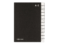 Pagna - Klassifikasjonsmappe - 24 rom - 24 deler - fortrykt: A-Z - med fliker - svart Arkivering - Elastikmapper & Chartekker - Andre