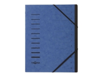 Pagna Office – Klassifikationsmapp – 12 utrymmen – 12 delar – ryggbredd: 5 mm – för A4 – tabbad – blå