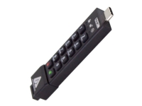 Apricorn Aegis Secure Key 3NXC - USB-flashstasjon - kryptert - 16 GB - USB-C 3.2 Gen 1 - FIPS 140-2 Level 3 - TAA-samsvar PC-Komponenter - Harddisk og lagring - USB-lagring