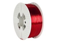 Verbatim - Gjennomsiktig rød - 1 kg - PETG-filament (3D) Skrivere & Scannere - Blekk, tonere og forbruksvarer - 3D-printer forbruksvarer