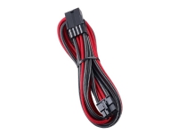 Bilde av Cablemod Pro Modmesh - Strømforlengelseskabel - 8-pins Pcie-strøm (hann) Til 8-pins Pcie-strøm (hunn) - 45 Cm - Formstøpt - Rød, Karbon