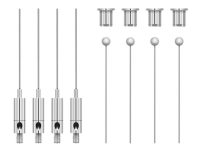 Bilde av Sennheiser Sl Cm Sk - Monteringssett (4 Stålkabler (5 M), 4 Kassetråder, 4 Installasjonstråder) - For Mikrofon - Takmonterbar - For Teamconnect Ceiling 2