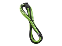 CableMod PRO ModMesh RT-Series – Strömkabel – 8-stifts PCIe-ström (hane) – 60 cm – formpressad – svart ljusgrön
