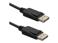 Qoltec - DisplayPort-kabel - DisplayPort (hann) til DisplayPort (hann) - DisplayPort 1.4 - 3 m - svart PC tilbehør - Kabler og adaptere - Videokabler og adaptere