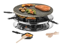 UNOLD RACLETTE 48726 Multi 4 in 1 - Raclette/fondue/grill/varm stein - 1.3 kW - rustfritt stål / svart Kjøkkenapparater - Kjøkkenutstyr - Raclette