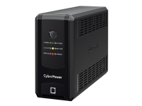CyberPower UT Series UT850EG-FR – UPS – AC 230 V – 425 Watt – 850 VA – 1-fas – USB – utgångskontakter: 3 – Frankrike – svart