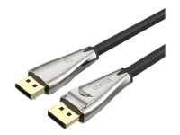 Unitek C1609BNI - DisplayPort-kabel - DisplayPort (hane) spärrad till DisplayPort (hane) spärrad - DisplayPort 1.4 - 3 m - stöd för 8K, FEC - utrymme