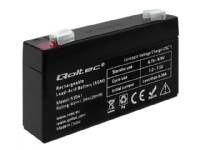 Qoltec - UPS-batteri - 1 x batteri - blysyre - 1.3 Ah PC & Nettbrett - UPS - Erstatningsbatterier