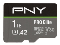 PNY PRO Elite – Flash-minneskort – 1 TB – A2 / Video Class V30 / UHS-I U3 / Class10 – mikroSDXC UHS-I
