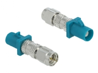 Delock – RF-adapter – FAKRA Z-kontakt kontakt till SMA kontakt – RAL 5021 vattenblå