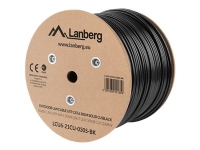 Lanberg - Samlet kabel - 305 m - UTP - CAT 6 - utendørs, solid - svart