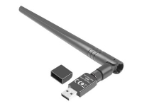 Lanberg NC-0300-WIE - Nettverksadapter - USB 2.0 - 802.11b/g/n PC tilbehør - Nettverk - Nettverkskort