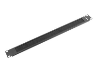 Lanberg - Stativbørstepanel - svart, RAL 9004 - 1U - 19 PC & Nettbrett - Rack skap - Tilbehør