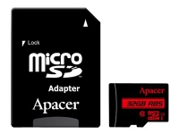 Bilde av Apacer - Flashminnekort (microsdhc Til Sd-adapter Inkludert) - 32 Gb - Uhs-i U1 / Class10 - Microsdhc Uhs-i