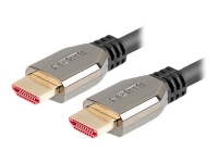 Lanberg - Ultra High Speed - HDMI-kabel - HDMI hann til HDMI hann - 50 cm - svart - 8K 60Hz støtte, 5K120Hz support, 4K240Hz support PC tilbehør - Kabler og adaptere - Videokabler og adaptere