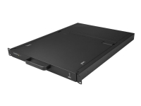 StarTech.com 8-ports rackmonterad KVM-konsol med 1,8 m kablar – Integrerad KVM-switch med 19-tums LCD-skärm – 1U LCD KVM-låda – OSD KVM – Hållbar 50 000 MTBF – USB + VGA-support – KVM-konsol med omkopplare för tangentbord/video/mus – 8 portar – PS/2 USB – US – 19 – kan monteras i rack – 1280 x 1024 – 250 cd/m² – 1000:1 – VGA – svart – 1U